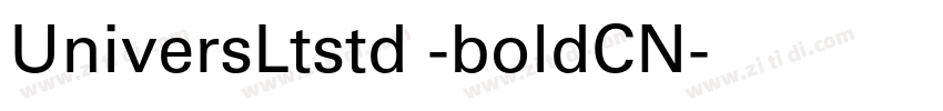 UniversLtstd -boldCN字体转换